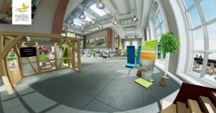 Die virtuelle Messeumgebung schuf das Chemnitzer Start-up VRENDEX